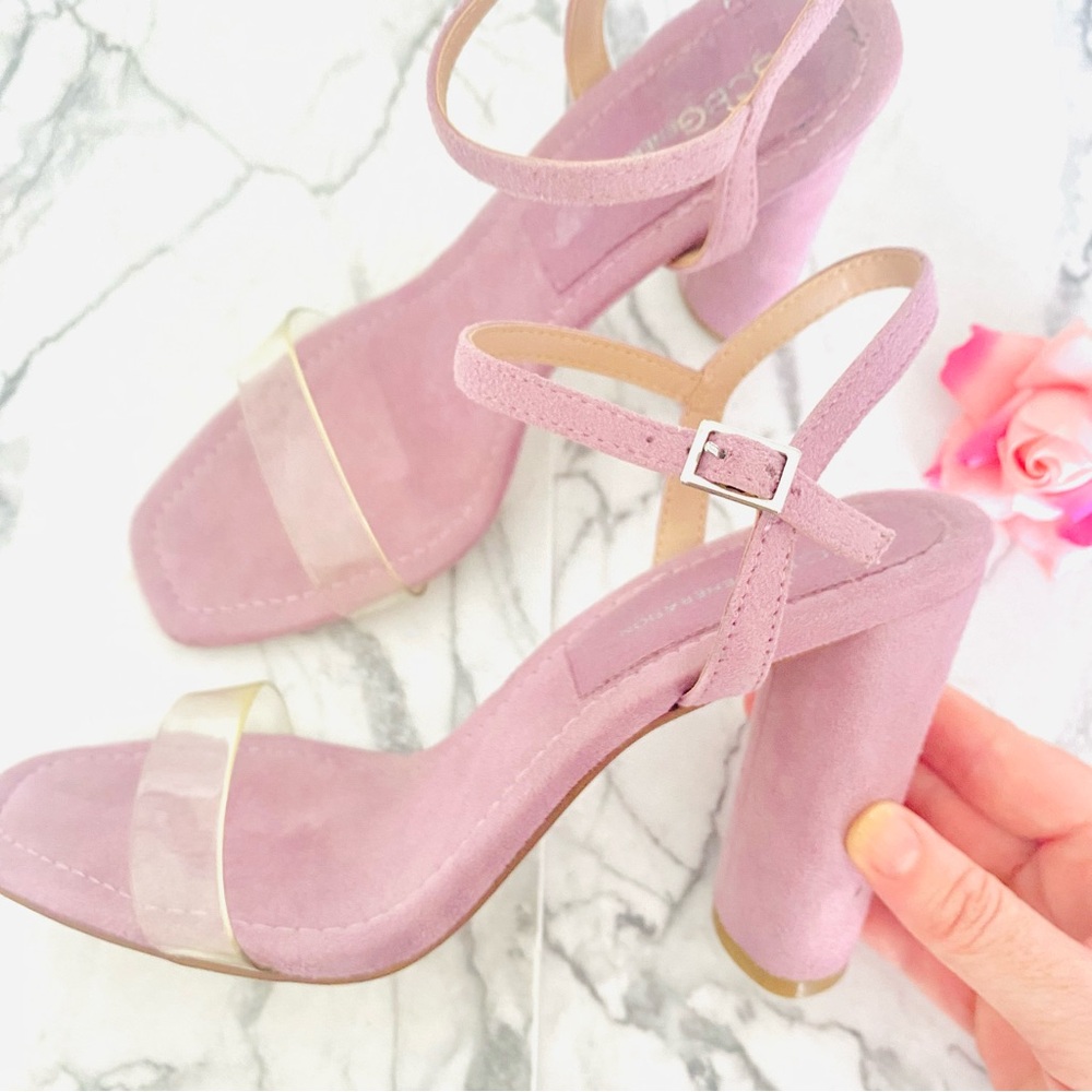 💕Pretty Purple PVC Heels SZ 8.5 - Picture 5 of 13